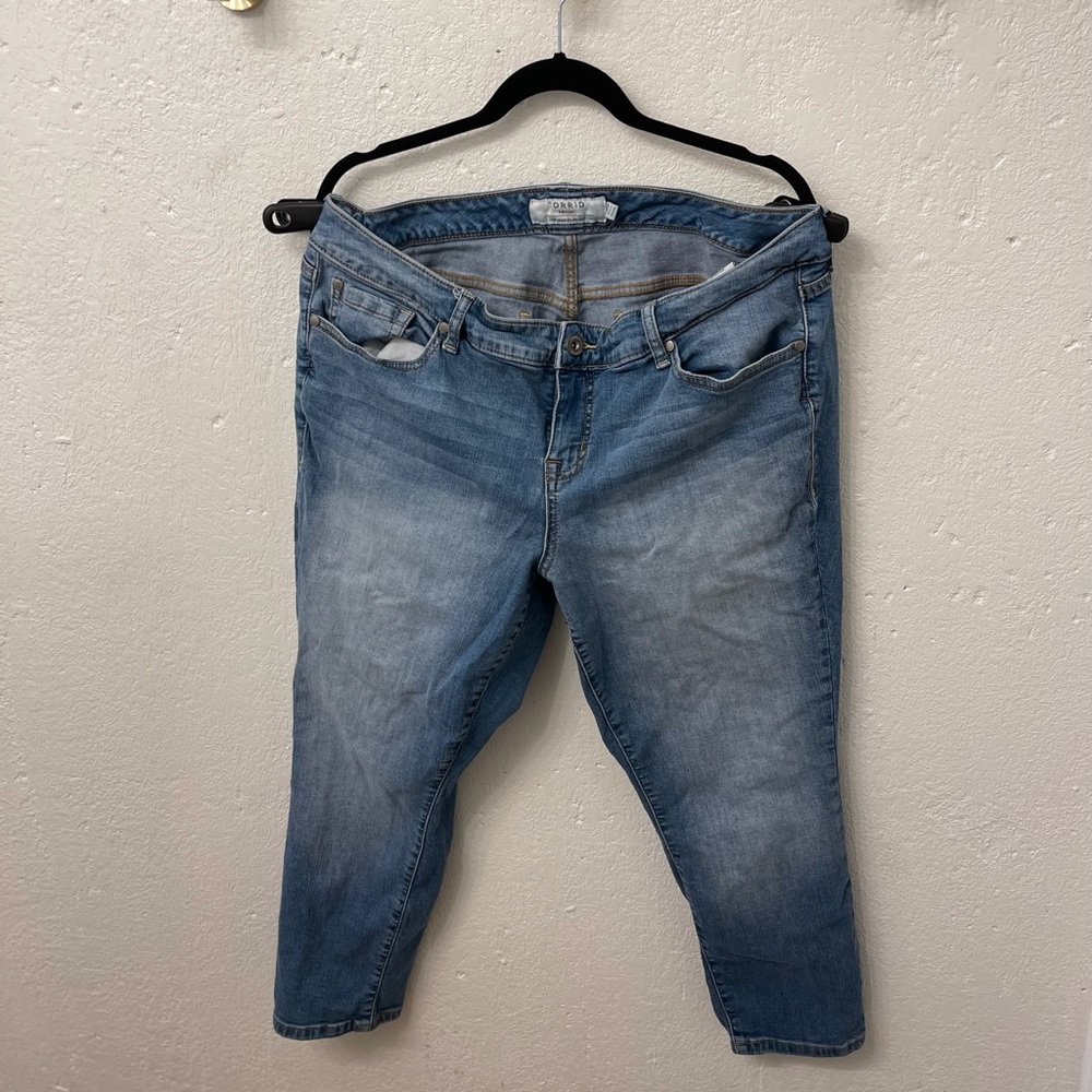 Torrid ankle length jean